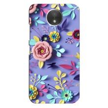 Чехлы с Цветами для Motorola Moto C (XT1750) (VPrint) (Цветочный дизайн)