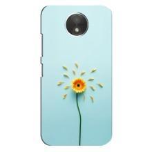 Чехлы с Цветами для Motorola Moto C (XT1750) (VPrint) (Желтый цветок)