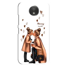 Чехол с печатью для Motorola Moto C (XT1750) - (Мама с ребенком) (AlphaPrint) (Дочка и мама)