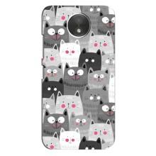 Чехлы с Котиками для Motorola Moto C (XT1750) (VPrint) (Рисованные котики)