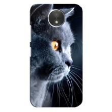 Чехлы с Котиками для Motorola Moto C (XT1750) (VPrint) (Серый Кот)
