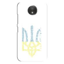 Чехлы для Motorola Moto C (XT1750)  Укр. Символика (AlphaPrint) (Герб из букв)