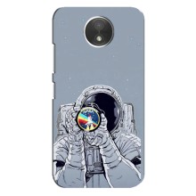 Чехол NASA для Motorola Moto C (XT1750) (AlphaPrint) (Космонавт фото)