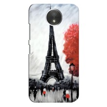 Чехол Эйфелева Башня для Motorola Moto C (XT1750) - (AlphaPrint) (Башня в Париже)