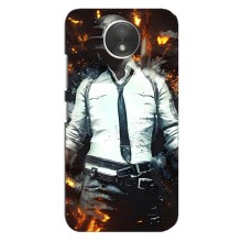 Силиконовый чехол с картинкой "Герой Pubg" на Motorola Moto C (XT1750) – Man Пубг