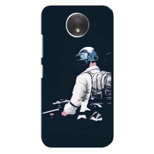 Силиконовый чехол с картинкой "Герой Pubg" на Motorola Moto C (XT1750) – В экиперовке