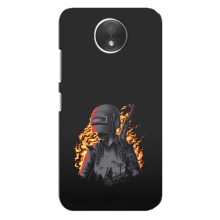 Силиконовый чехол с картинкой "Герой Pubg" на Motorola Moto C (XT1750) – В огне