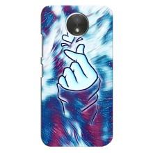 Чохол з принтом для Motorola Moto C (XT1750) (AlphaPrint - Знак сердечка)