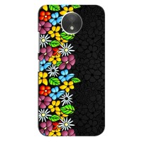 Чехол с Цветами для Motorola Moto C (XT1750) – Яркие цветы