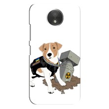 Чехол с принтом Собаки Патрон для Motorola Moto C (XT1750) (Пёс Патрон с ракетой)