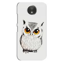 Чехол с птицами на Motorola Moto C (XT1750) (VPrint) (Милая Сова)