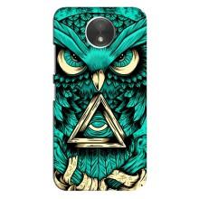 Чехол с птицами на Motorola Moto C (XT1750) (VPrint) (Сова с глазом)