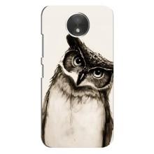 Чехол с птицами на Motorola Moto C (XT1750) (VPrint) (Сова)