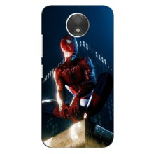 Чохол Супергерой Людина Павук на Motorola Moto C (XT1750) – Павук на домі