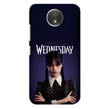 Чехлы Венсдей на Motorola Moto C (XT1750) Уэнсдей (AlphaPrint) (Wednesday)