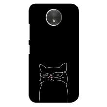 Чехол с рисунком кот на Motorola Moto C (XT1750) (Равнодушный кот)