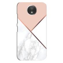 Мраморный чехол на Motorola Moto C (XT1750) (VPrint) (Тройной мрамор)