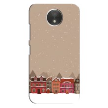 Новогодние, Праздничные Чехлы для Motorola Moto C (XT1750) - 2024 год (Зимний город)
