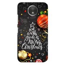 Рождественские Чехлы для Motorola Moto C (XT1750) (VPrint) (Елочка)