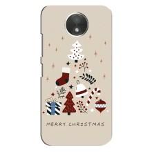 Рождественские Чехлы для Motorola Moto C (XT1750) (VPrint) (Merry Christmas)