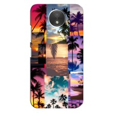 Силиконовый чехол с КАРТИНКАМИ лето для Motorola Moto C (XT1750) (AlphaPrint) (Летний отпуск)