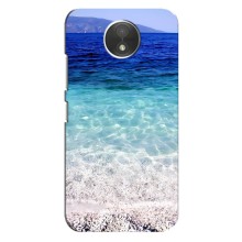 Силиконовый чехол с КАРТИНКАМИ лето для Motorola Moto C (XT1750) (AlphaPrint) (Море)