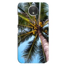 Силиконовый чехол с КАРТИНКАМИ лето для Motorola Moto C (XT1750) (AlphaPrint) (Пальма)