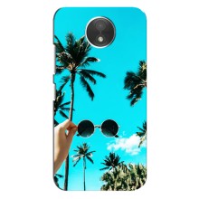 Силиконовый чехол с КАРТИНКАМИ лето для Motorola Moto C (XT1750) (AlphaPrint) (Взгляд лето)