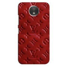 Текстурный Чехол Louis Vuitton для Мото С (Красный ЛВ)