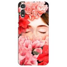 Чехлы (ART) Цветы на Motorola MOTO E 2020 (VPrint) (Очі в квітах)
