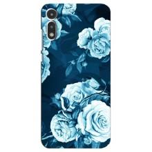 Чехлы (ART) Цветы на Motorola MOTO E 2020 (VPrint) (Блактині бутони)