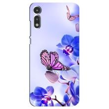 Чохли з квітами для Motorola MOTO E 2020 (VPrint) (Метелик на квітах)
