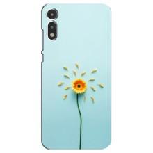 Чохли з квітами для Motorola MOTO E 2020 (VPrint) (Жовта квітка)