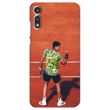 Чехлы с принтом Спортивная тематика для Motorola Moto E 2020 – Алькарас Теннисист