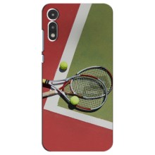 Чехлы с принтом Спортивная тематика для Motorola Moto E 2020 – Ракетки теннис