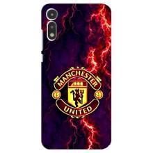 Чохол Манчестер Юнайтед для Моторола МОТО Е 2020 (AlphaPrint) (вогняний Манчестер)