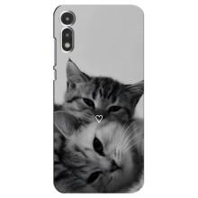 Чохол з малюнком кіт на Motorola MOTO E 2020 (Пара котів)
