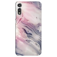 Мраморный чехол на Motorola MOTO E 2020 (VPrint) (Пурпурный Мрамор)