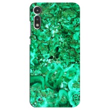 Мраморный чехол на Motorola MOTO E 2020 (VPrint) (Салатный Мрамор)