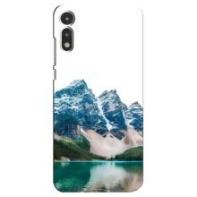 Силіконовий чохол з КАРТИНКАМИ літо для Motorola MOTO E 2020 (AlphaPrint) (Гори)