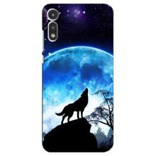 Захисні чохли для Моторола МОТО Е 2020 (AlphaPrint) (ХІТ продаж) ВОВК – Вовк на місяць