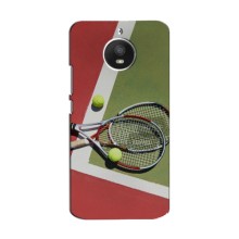 Чохли з прінтом Спортивна тематика для Motorola Moto E Plus (XT1771) – Ракетки теніс