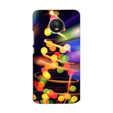 Чехол Новогодняя Елка на Motorola Moto E Plus (XT1771) (Гирлянды)