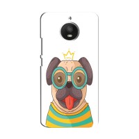 Бампер для Motorola Moto E Plus (XT1771) с картинкой "Песики" (Собака Король)