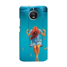 Чехол Стильные девушки на Motorola Moto E Plus (XT1771) (Девушка на качели)