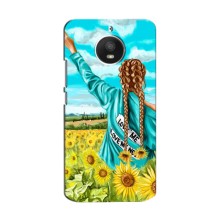 Чехол Стильные девушки на Motorola Moto E Plus (XT1771) – Девушка на поле
