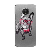Чехол (ТПУ) Милые собачки для Motorola Moto E Plus (XT1771) (Бульдог в очках)
