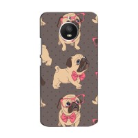 Чехол (ТПУ) Милые собачки для Motorola Moto E Plus (XT1771) – Собачки Мопсики