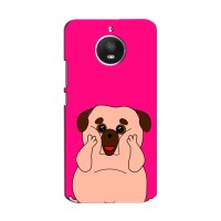 Чехол (ТПУ) Милые собачки для Motorola Moto E Plus (XT1771) – Веселый Мопсик