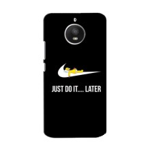 Силиконовый Чехол на Motorola MOTO E Plus (XT1771) с картинкой Nike – Later